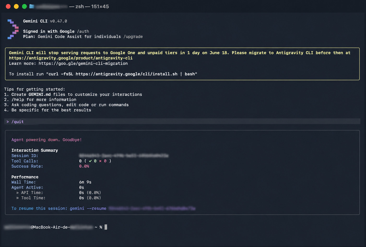 Terminal showing mkdir command and then nano editor opening settings.json with default content